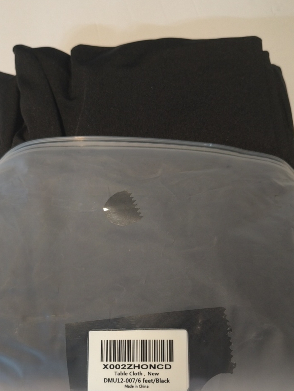 Black Table Cloth - Solid Black